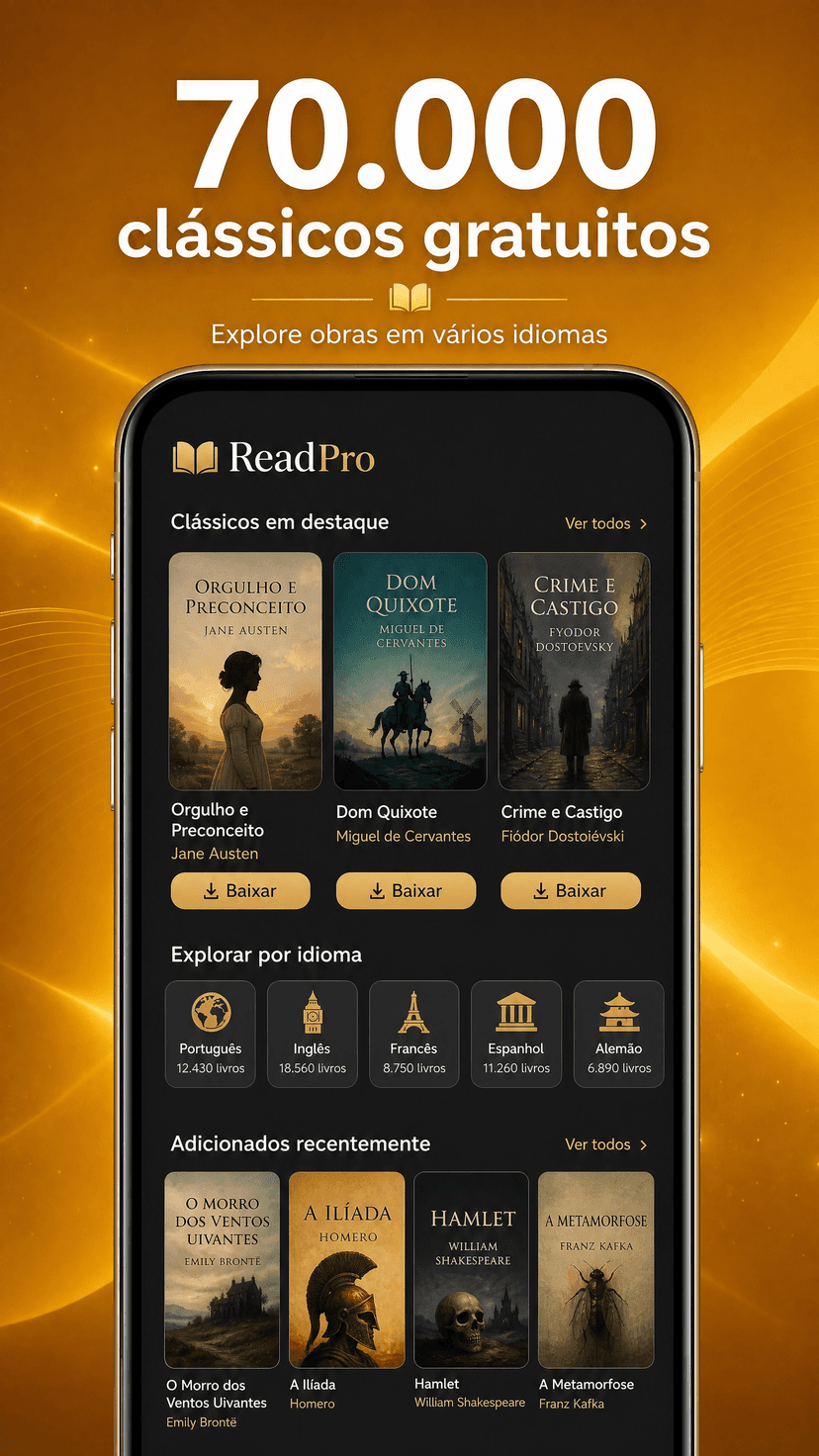 70.000 clássicos gratuitos — ReadPro
